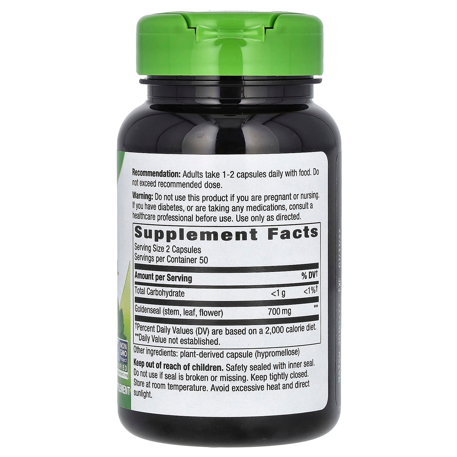 Nature's Way, Goldenseal Herb, 100 Vegan Capsules (350 mg per Capsule) - Image 2