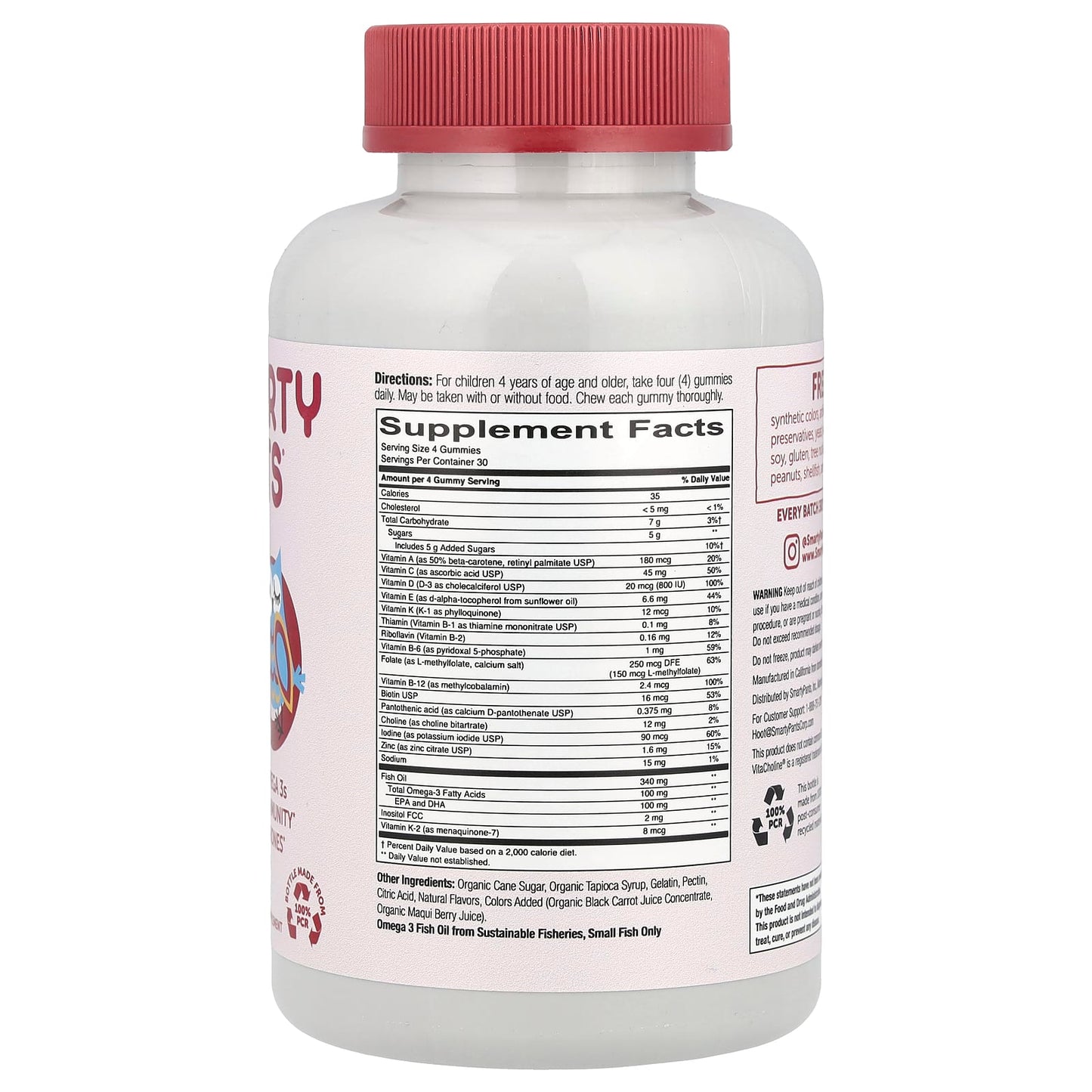SmartyPants, Kids Formula, Cherry Berry, 120 Gummies - Image 2