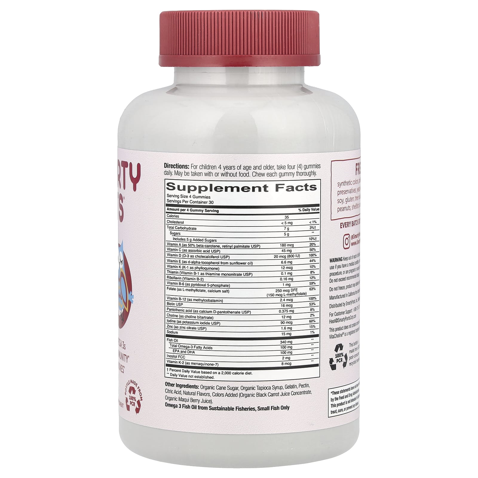 SmartyPants, Kids Formula, Cherry Berry, 120 Gummies - Image 2