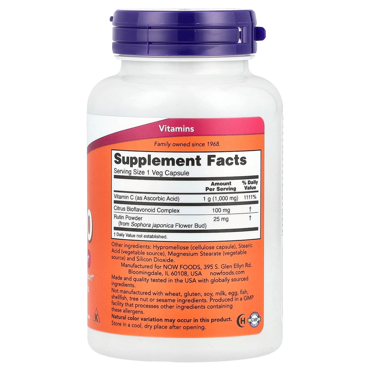 NOW Foods, C-1000, 100 Veg Capsules - Image 2