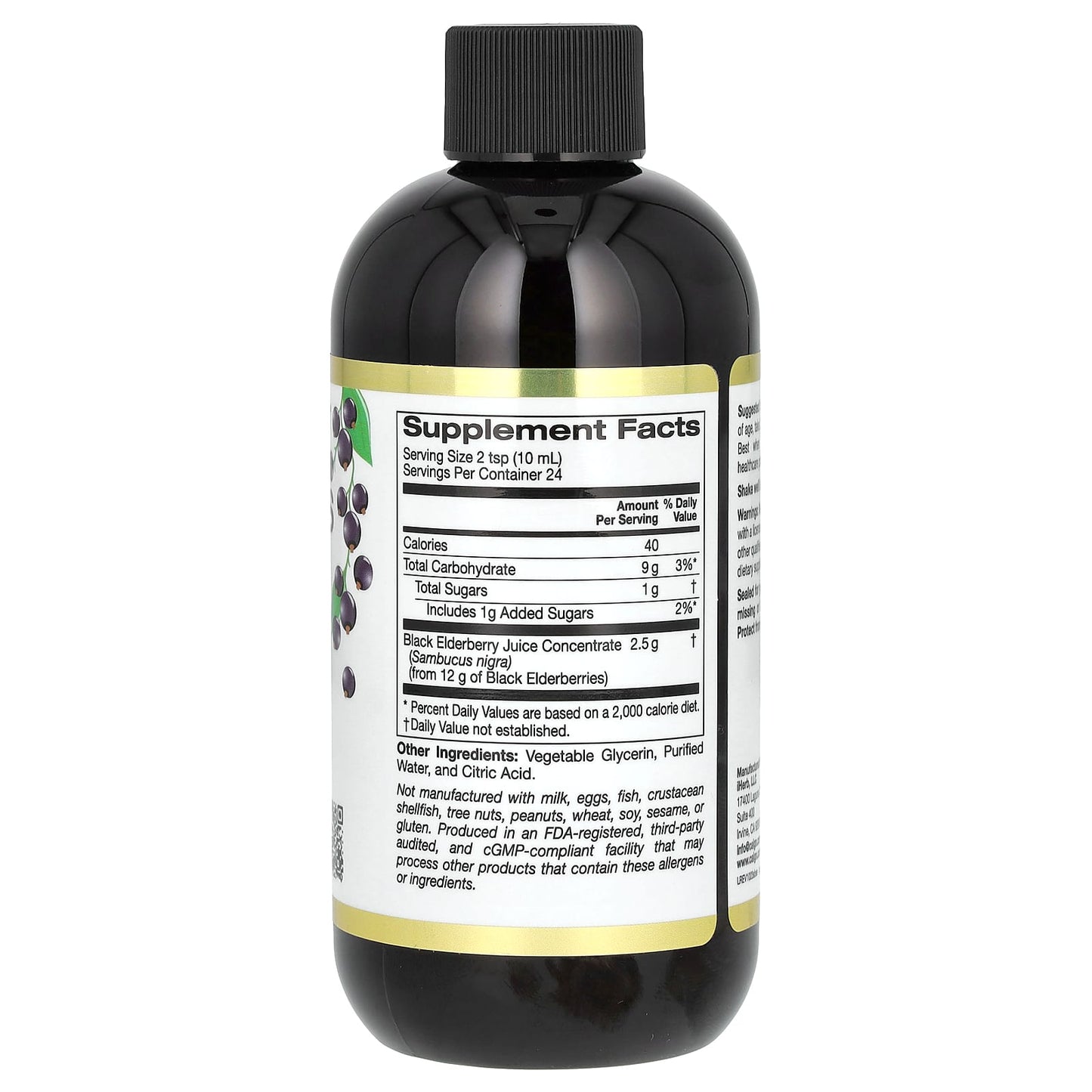 Seasonal Immune Support with California Gold Nutrition Adult Sambucus Elderberry - Image 2