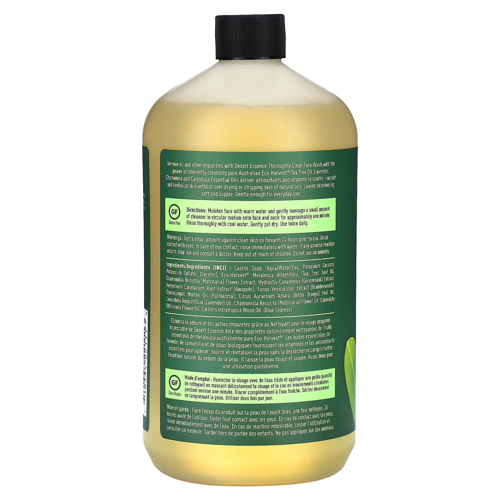 Desert Essence Thoroughly Clean Face Wash for Oily Skin, 32 fl oz - Image 2