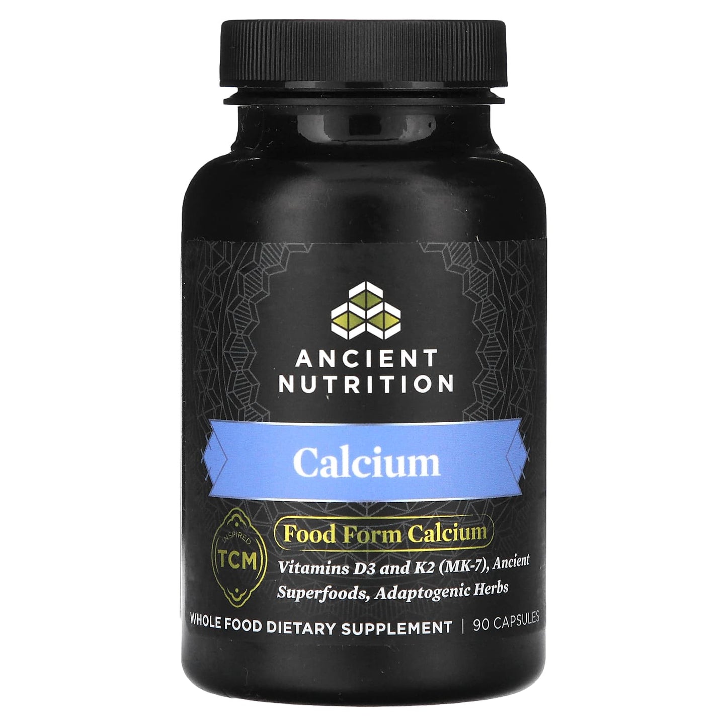 Ancient Nutrition Calcium Supplement with Vitamin D3 & K2 (90 Capsules) - Image 1