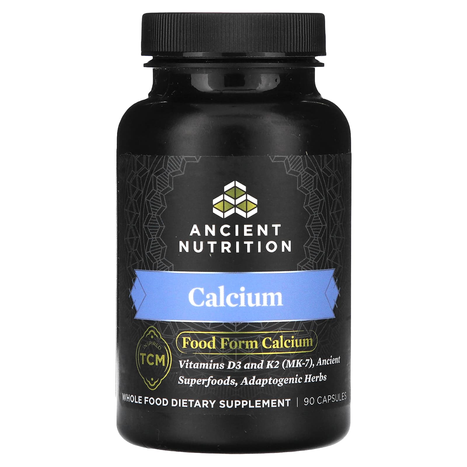 Ancient Nutrition Calcium Supplement with Vitamin D3 & K2 (90 Capsules) - Image 1