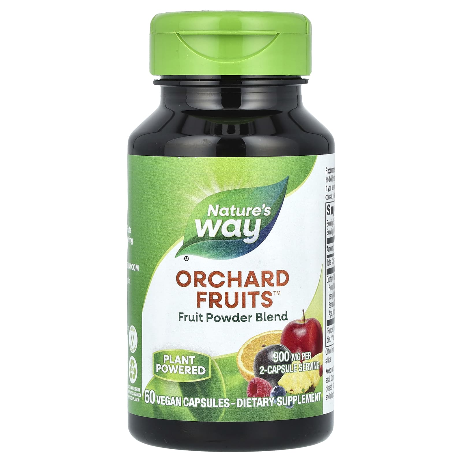 Nature's Way, Orchard Fruits, Fruit Powder Blend, 60 Vegan Capsules - Image 1