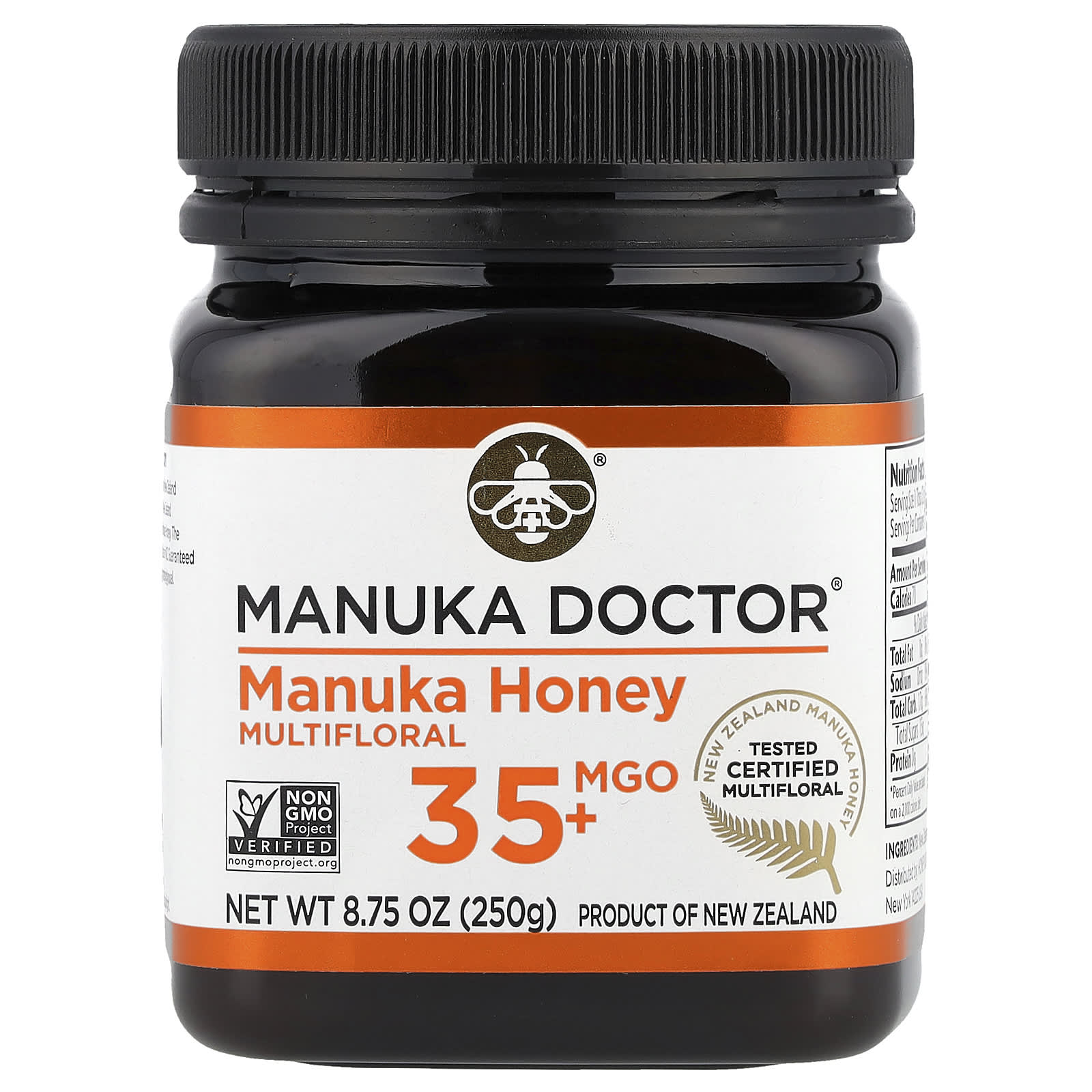 Manuka Doctor, Multifloral Manuka Honey, MGO 35+, 8.75 oz (250 g) - Image 1