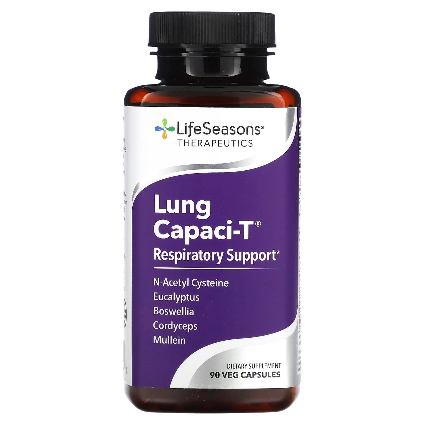 LifeSeasons, Lung Capaci-T, Respiratory Support, 90 Veg Capsules - Image 1
