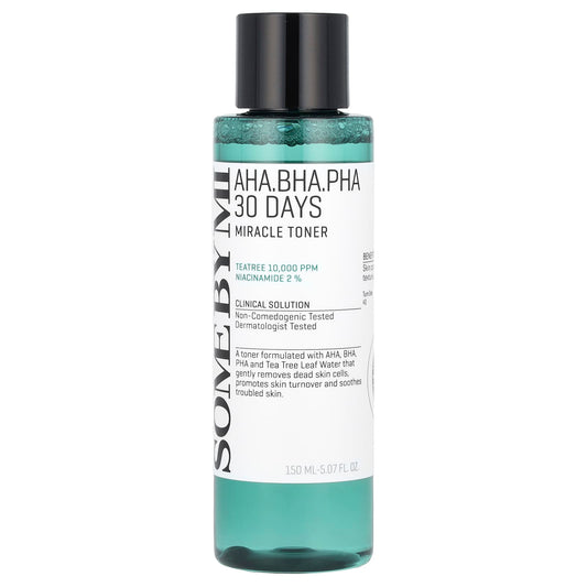 SOME BY MI, AHA. BHA. PHA 30 Days Miracle Toner, 5.07 fl oz (150 ml) - Image 1