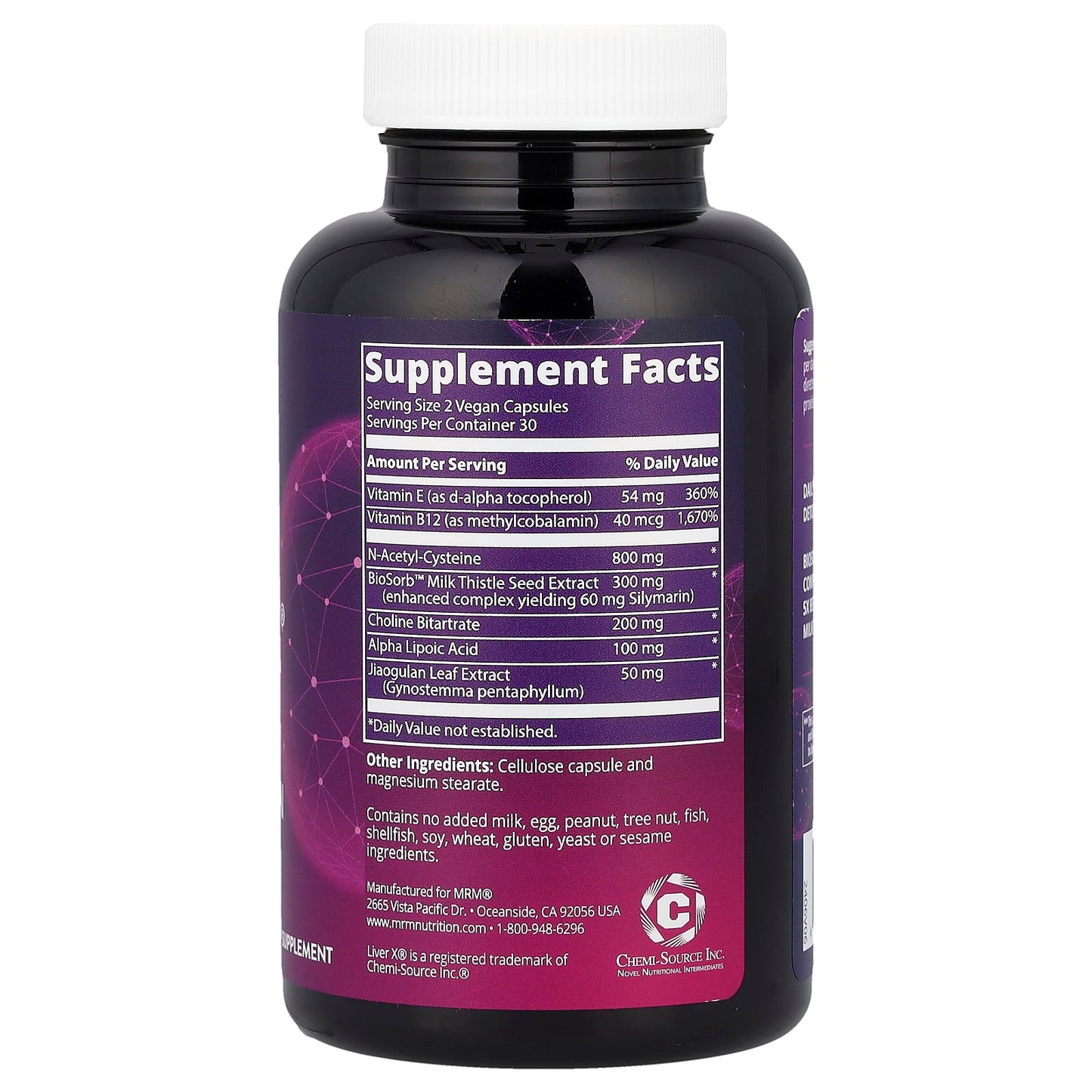 MRM Nutrition, Liver X®, 60 Vegan Capsules - Image 2