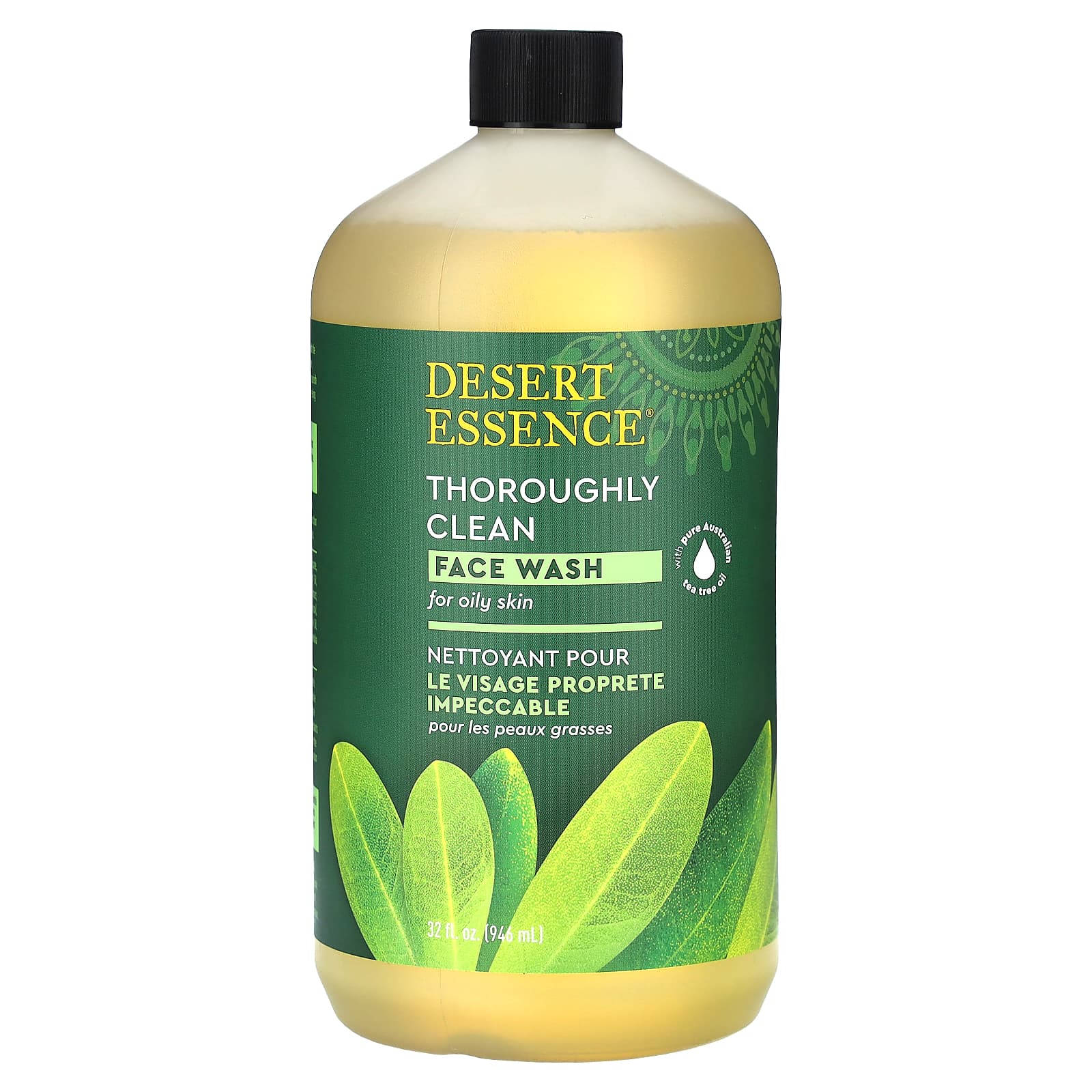 Desert Essence Thoroughly Clean Face Wash for Oily Skin, 32 fl oz - Image 1