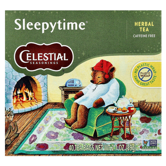 Celestial Seasonings Sleepytime Caffeine Free Herbal Tea, 40 Tea Bags - Image 1