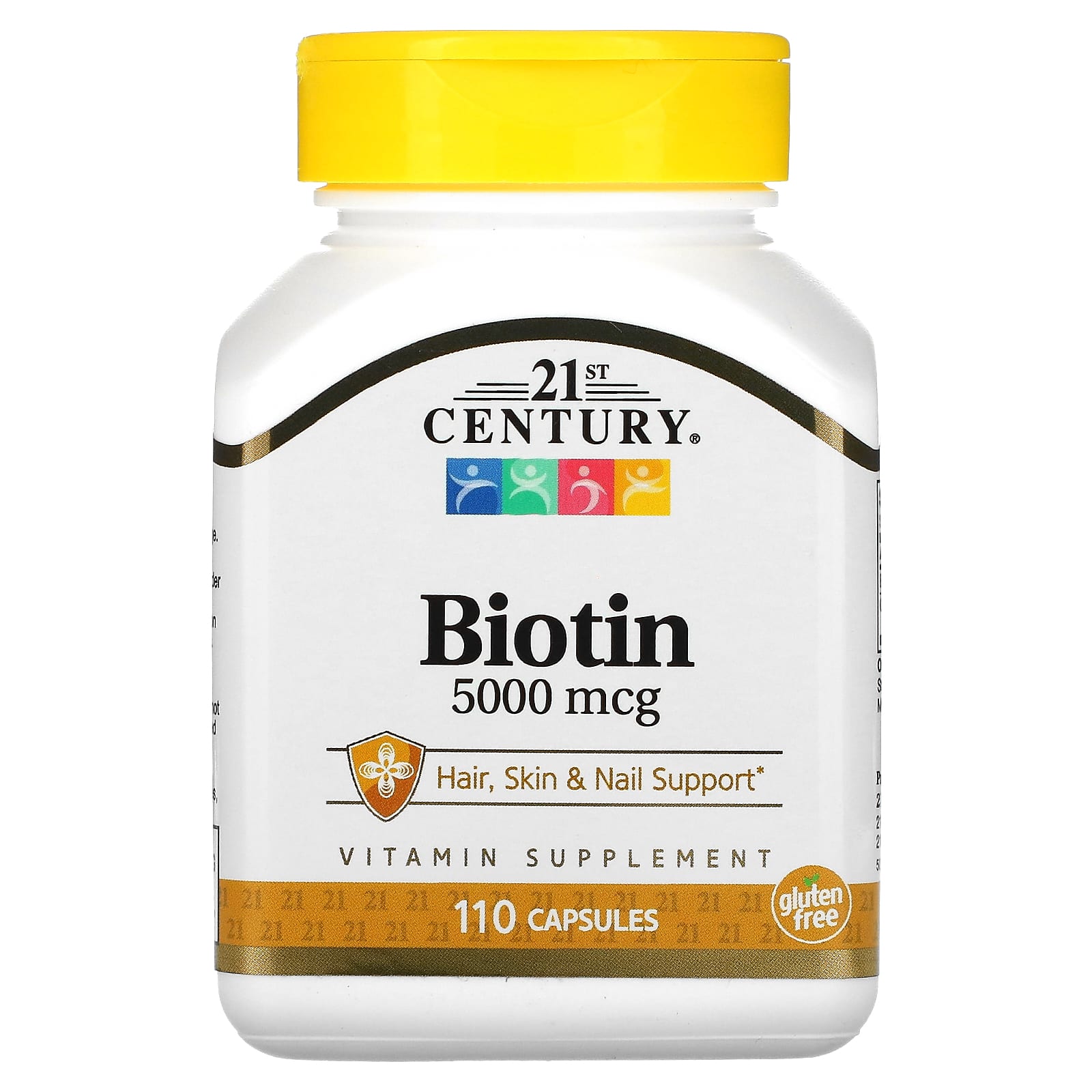 Boost Hair, Skin & Nail Health with 21st Century Biotin 5000 mcg - Image 1