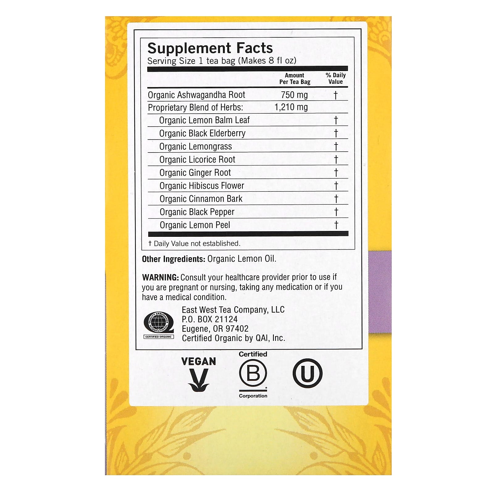 Yogi Tea, Immune + Stress, Elderberry Lemon Balm, Caffeine Free, 16 Tea Bags, 1.12 oz (32 g) - Image 2