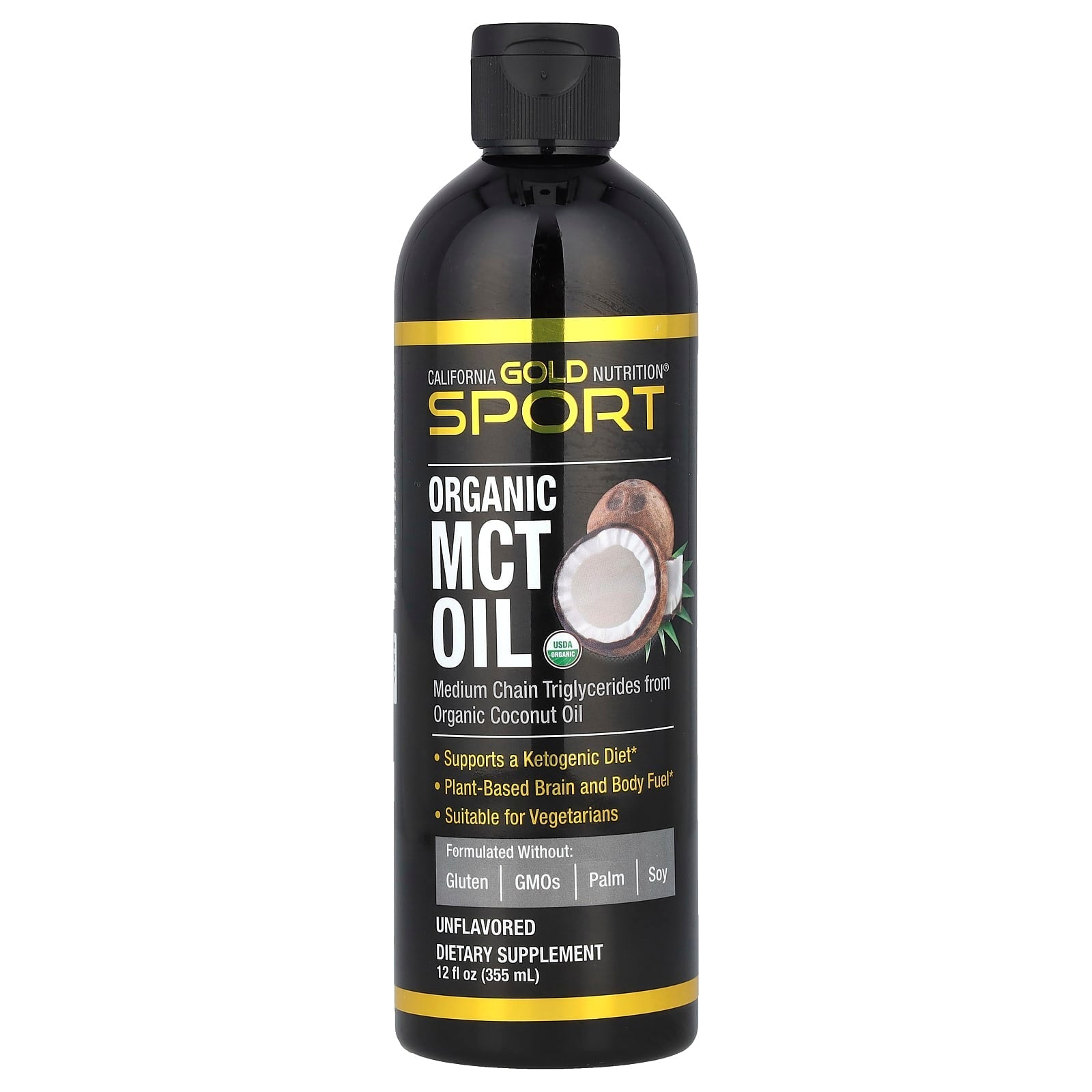 California Gold Nutrition Organic MCT Oil for Ketogenic Diet Support - Image 1