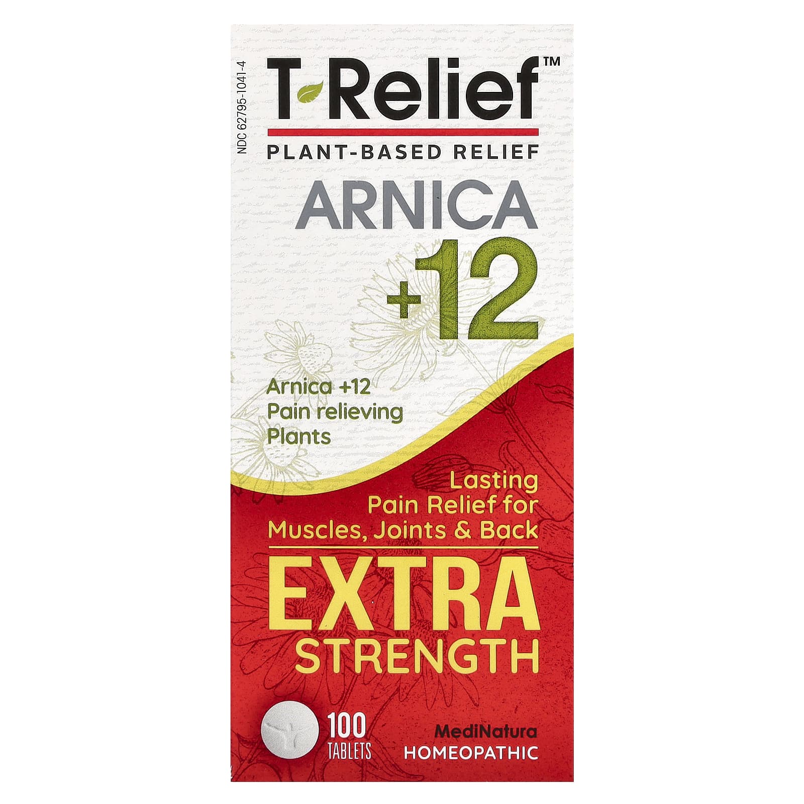 MediNatura, T-Relief, Arnica +12, Extra Strength, 100 Tablets - Image 1