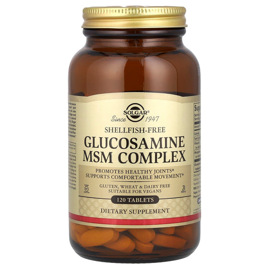 Solgar, Glucosamine MSM Complex, 120 Tablets - Image 1