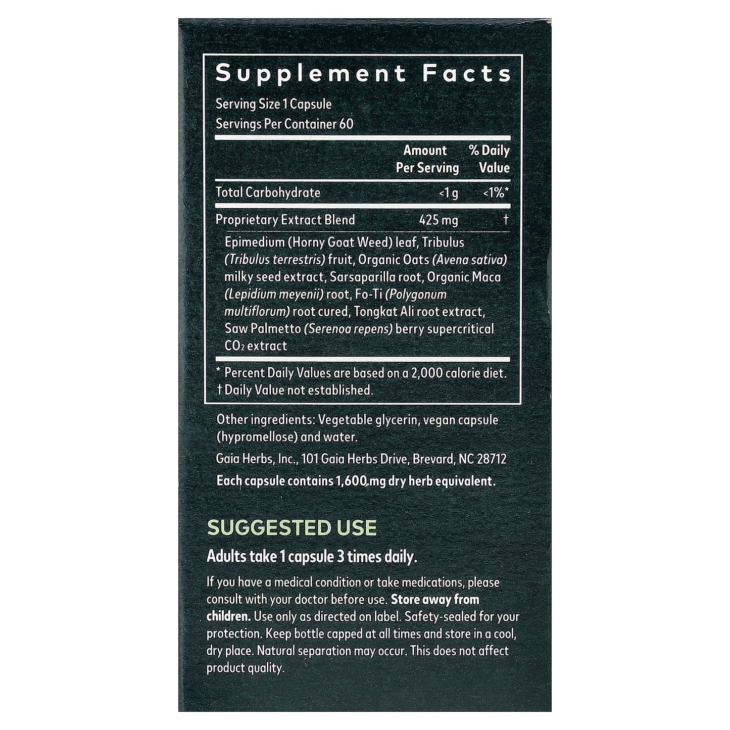 Boost Male Libido Naturally with Gaia Herbs Vegan Formula - Image 2