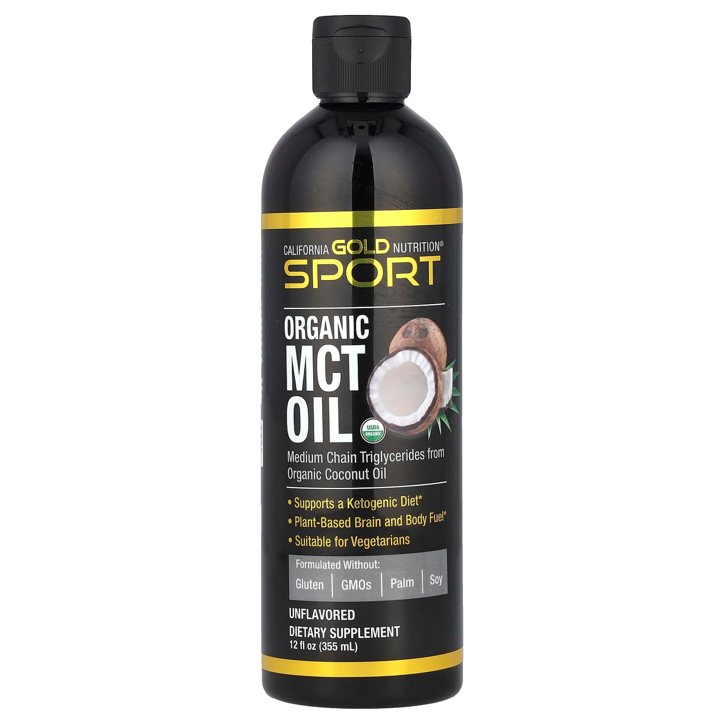 California Gold Nutrition Organic MCT Oil for Ketogenic Diet Support - Image 1