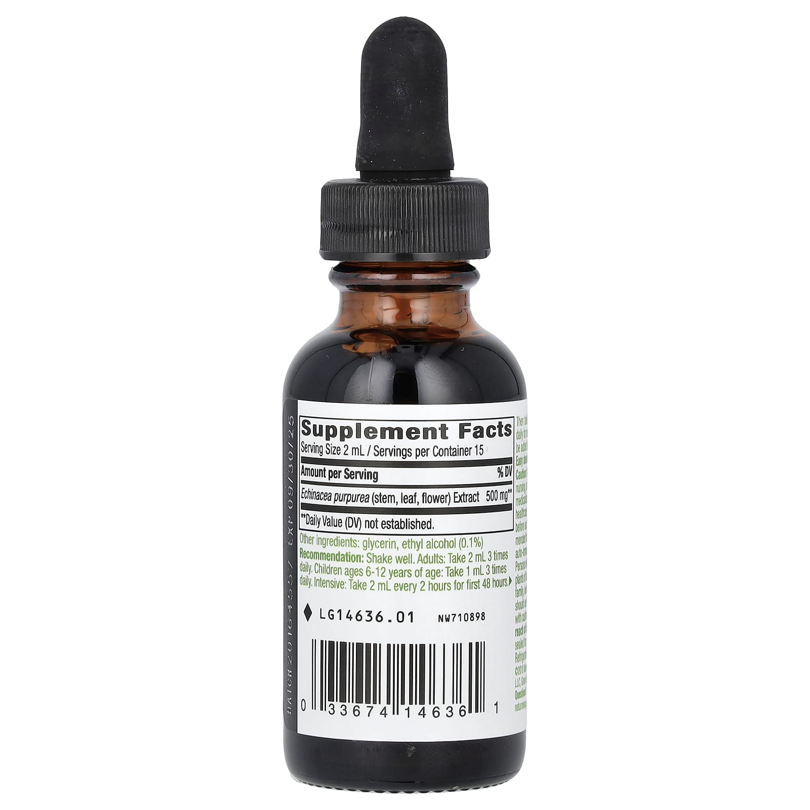 Nature's Way, Echinacea, 500 mg, 1 fl oz (30 ml) - Image 2