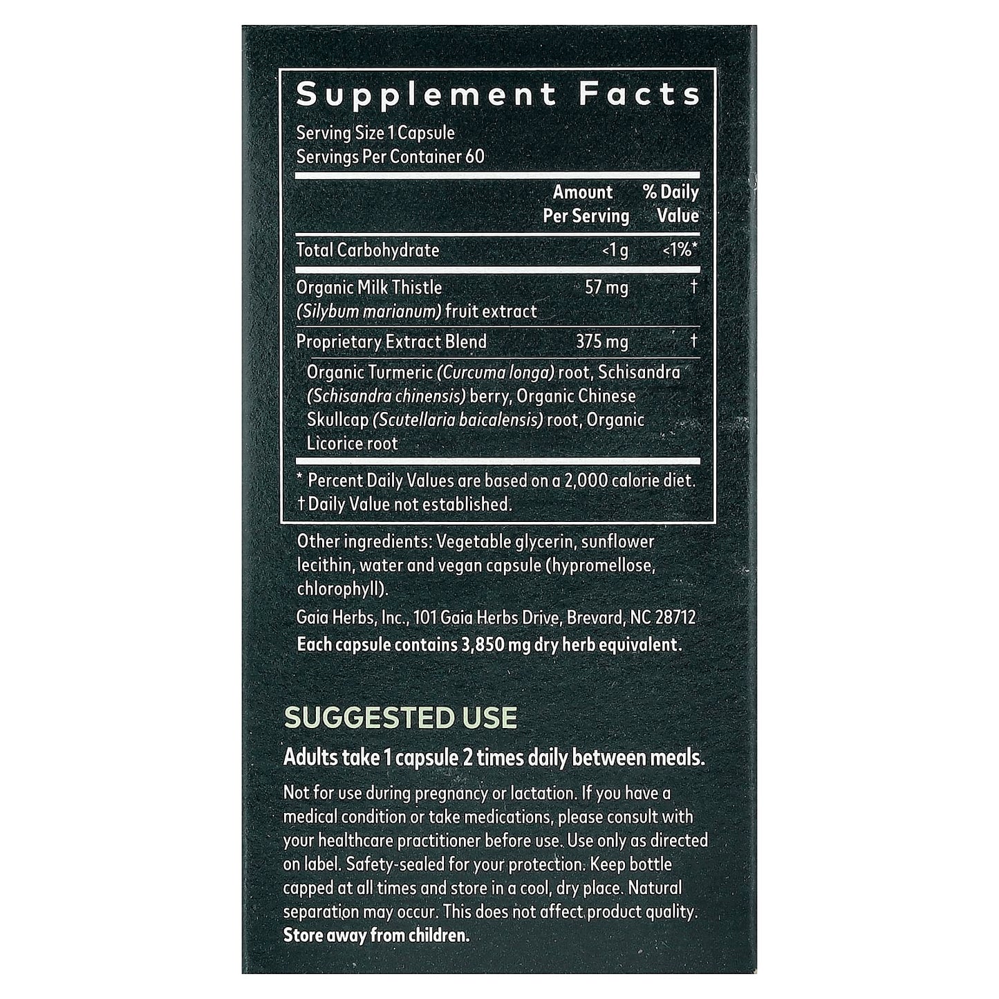 Gaia Herbs, Liver Health, 60 Vegan Liquid Phyto-Caps