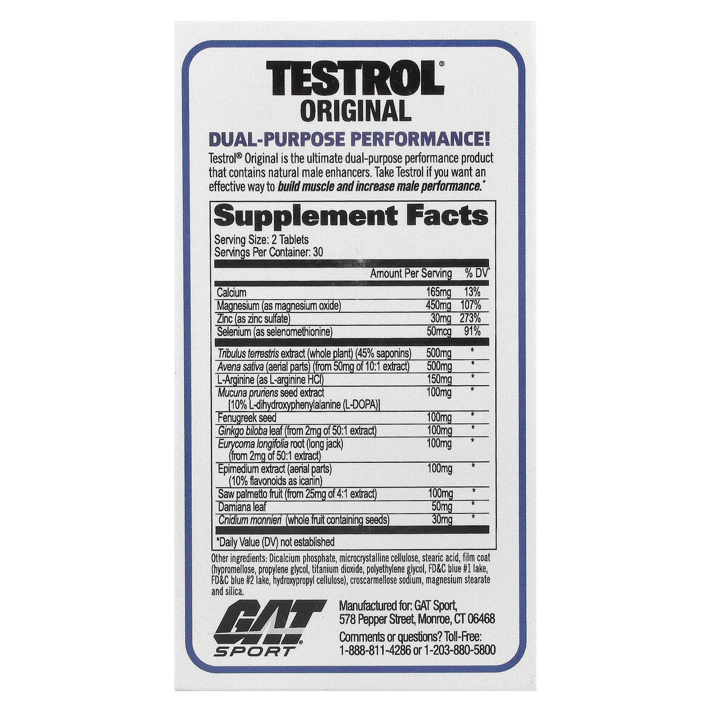 GAT Testrol Original - Boost Testosterone & Male Performance - Image 2