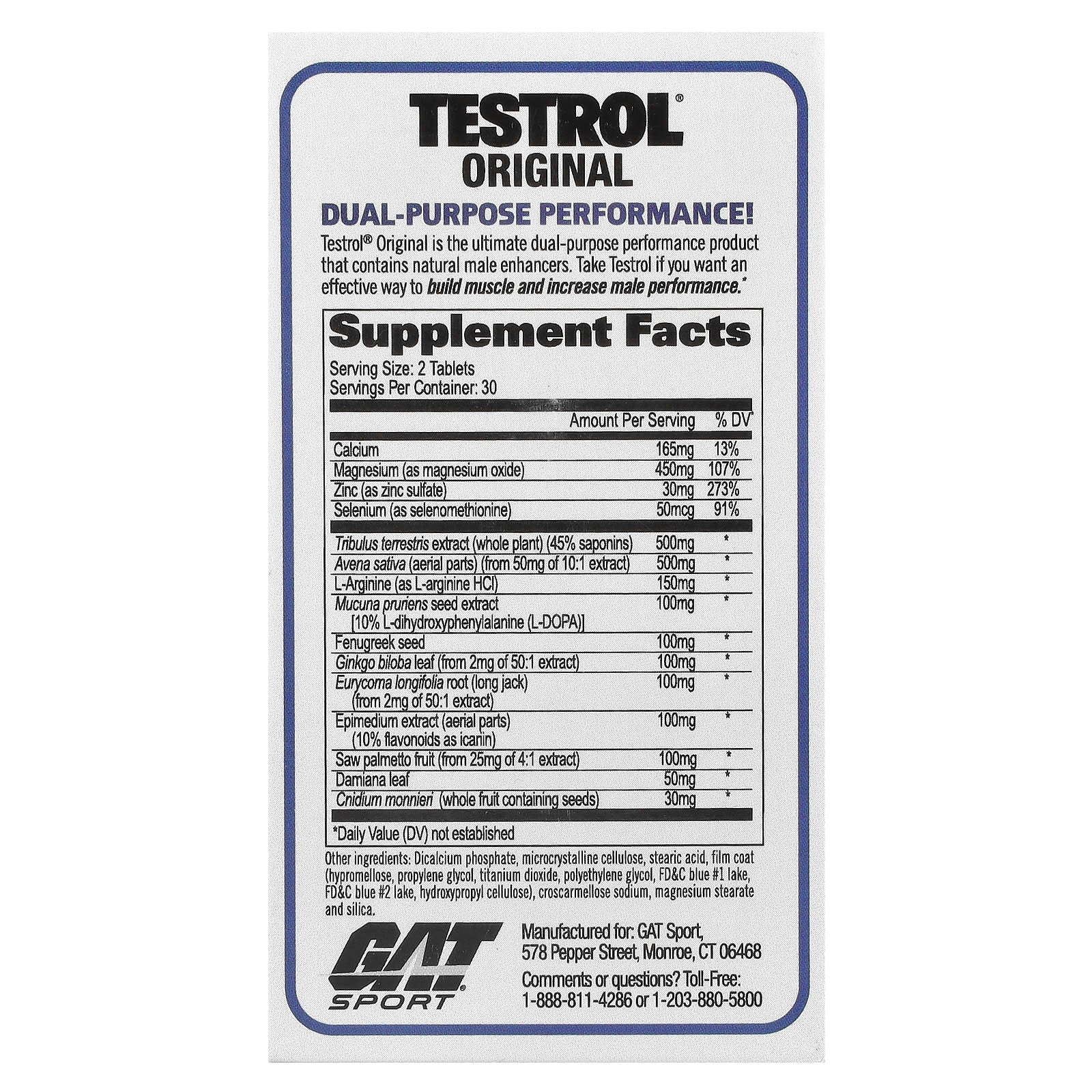 GAT Testrol Original - Boost Testosterone & Male Performance - Image 2
