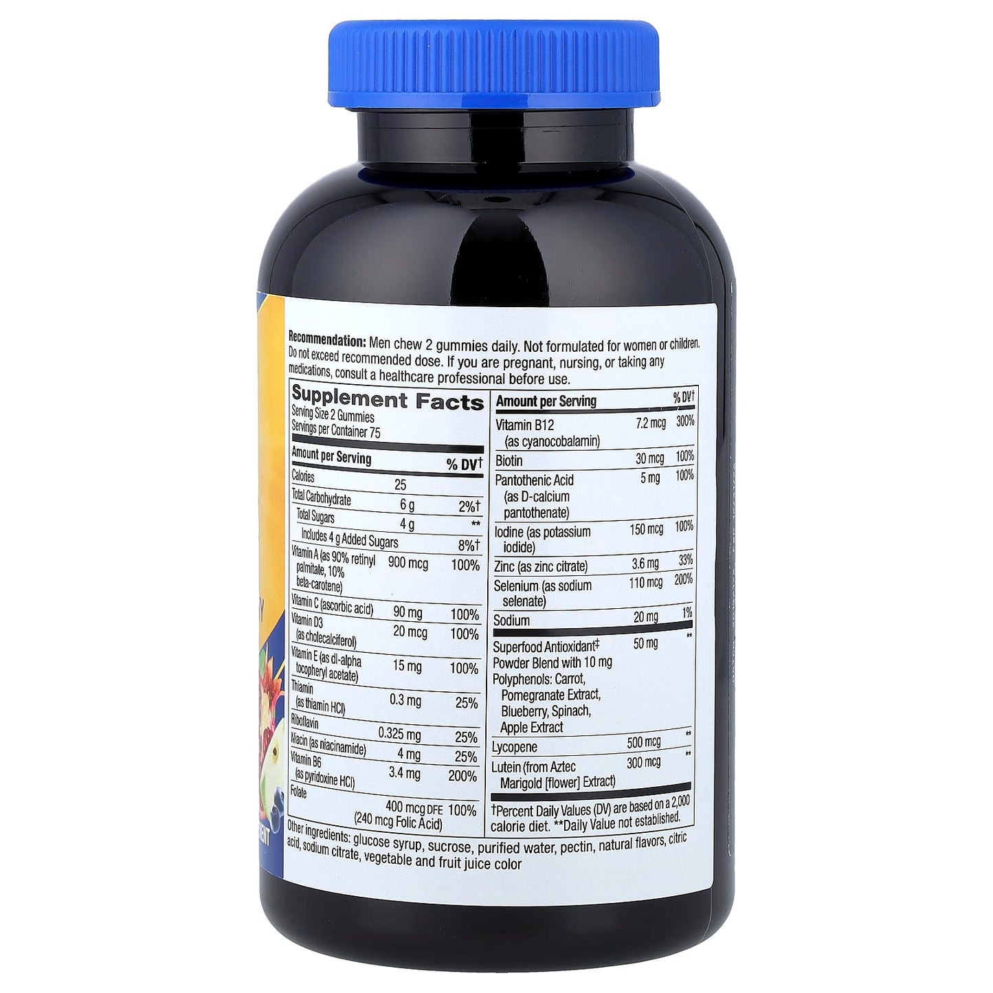 Nature's Way, Alive!® Men's 50+ Multivitamin Gummy, Fruit, 150 Gummies - Image 2