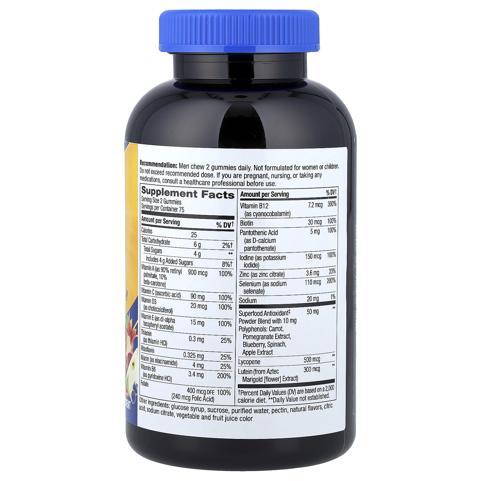 Nature's Way, Alive!® Men's 50+ Multivitamin Gummy, Fruit, 150 Gummies - Image 2