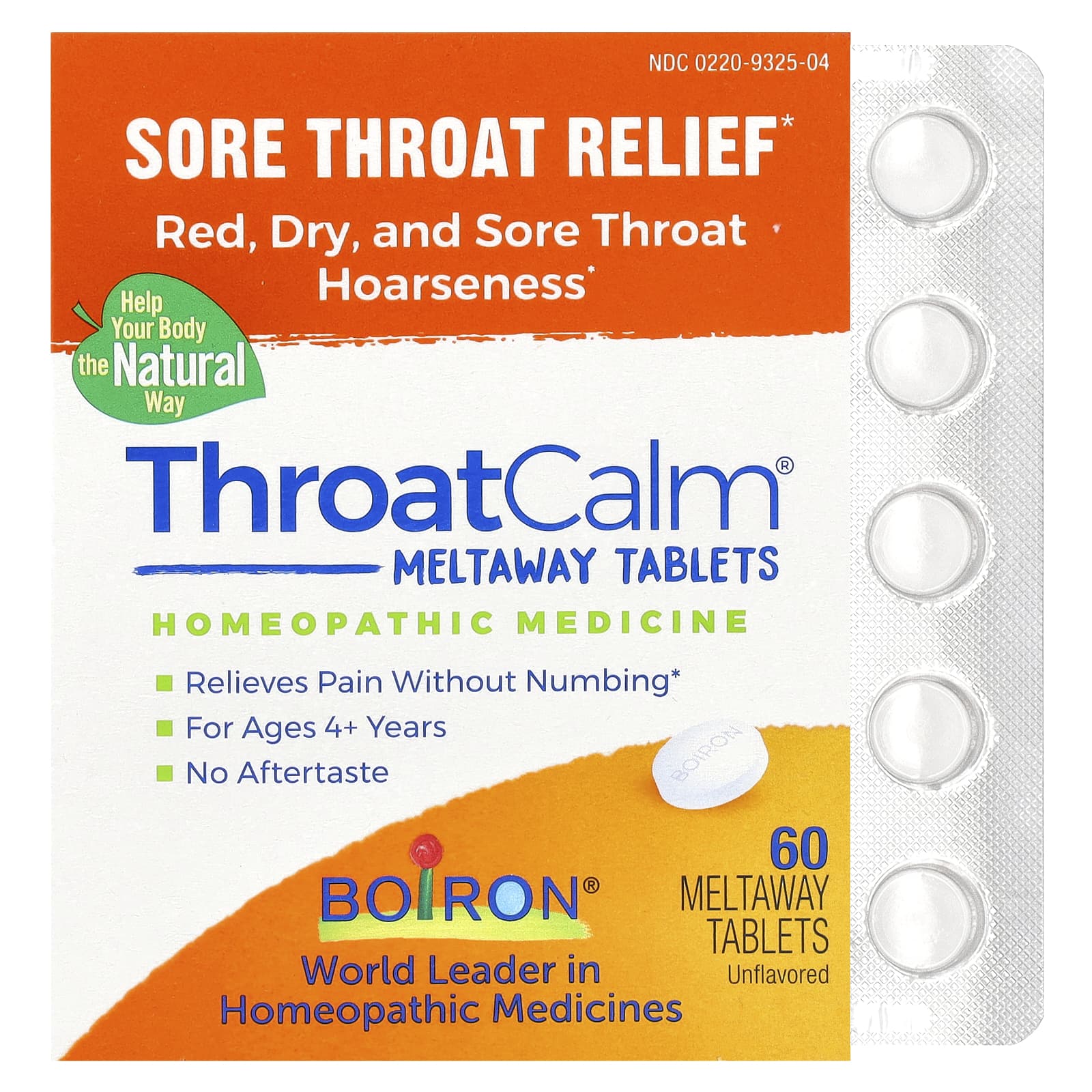Boiron Throat Calm Sore Throat Relief for Kids 4+ - Image 1