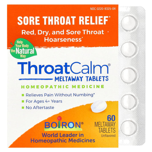 Boiron Throat Calm Sore Throat Relief for Kids 4+ - Image 1