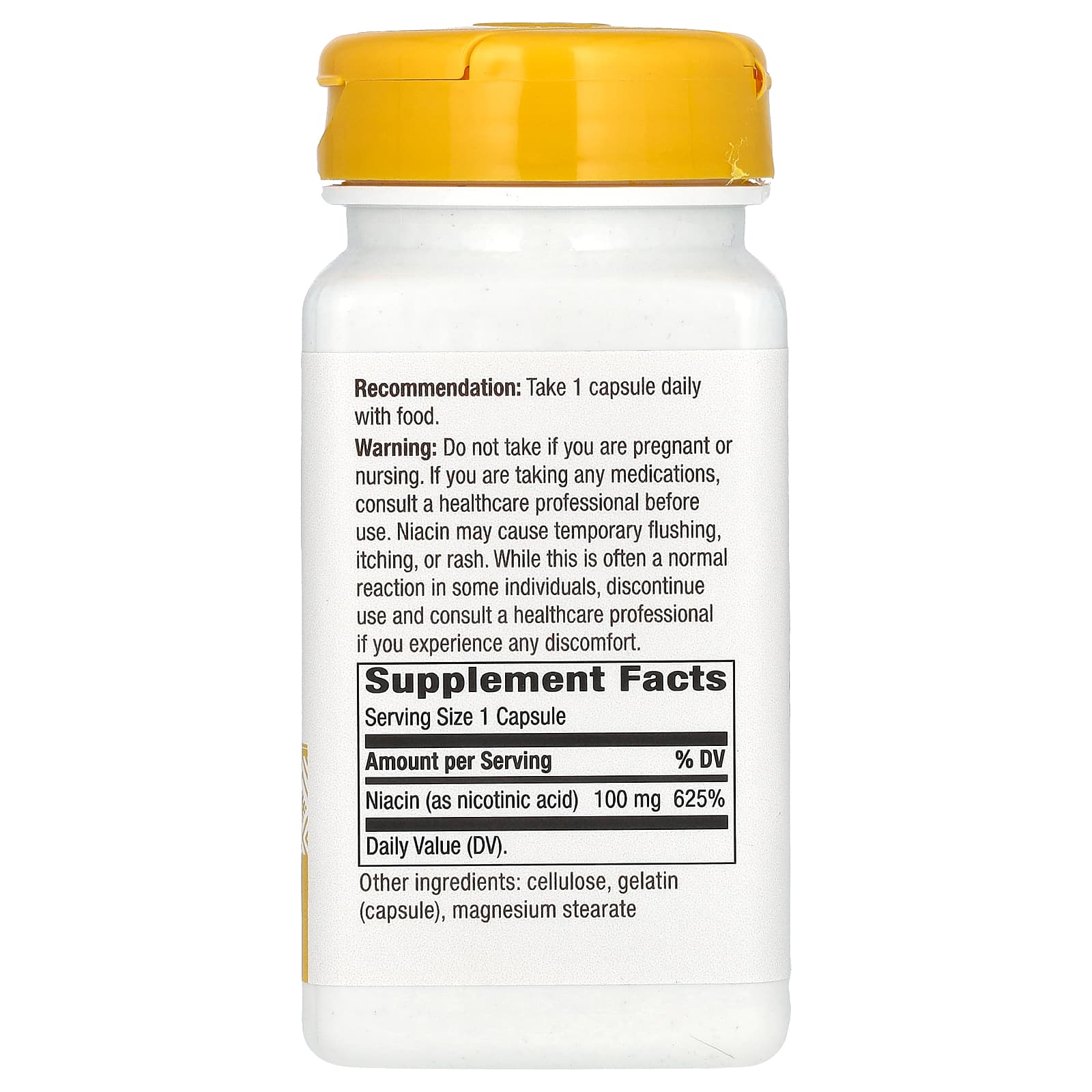 Nature's Way, Niacin, 100 mg, 100 Capsules - Image 2