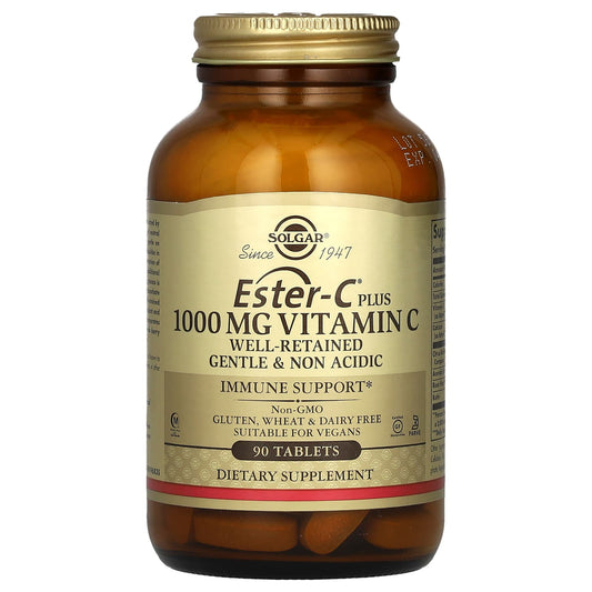 Solgar, Ester-C Plus, Vitamin C, 1,000 mg, 90 Tablets - Image 1