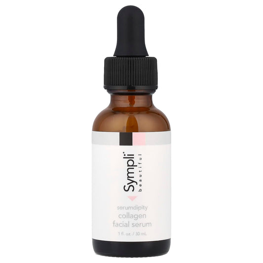 Sympli Beautiful, Serumdipity, Age Refining Collagen Facial Serum, 1 fl oz (30 ml) - Image 1