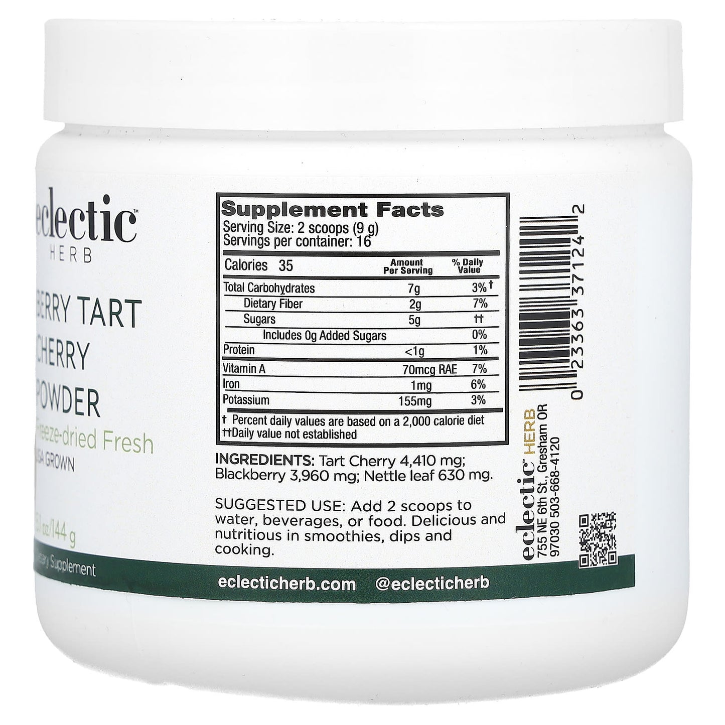 Tart Cherry Berry Powder by Eclectic Herb for Joint Support - Image 2