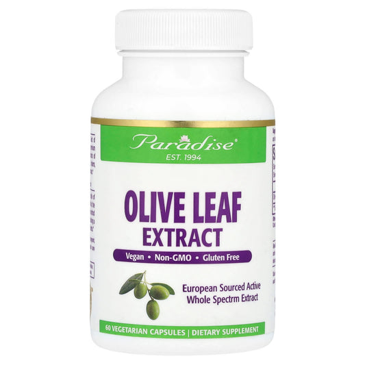 Paradise Herbs, Olive Leaf Extract, 60 Vegetarian Capsules (250 mg per Capsule) - Image 1