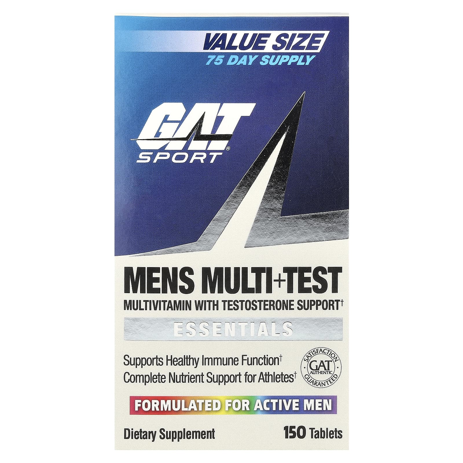 GAT Men's Multi+Test: Ultimate Performance Vitamin for Active Men - Image 1