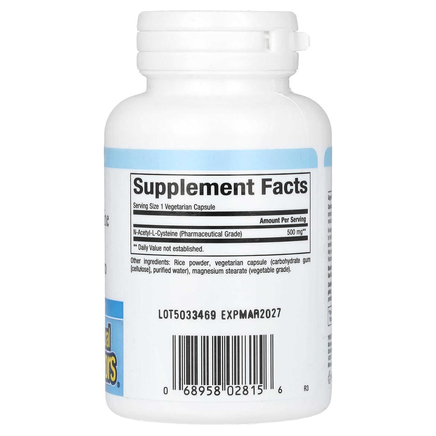 Natural Factors, NAC, N-Acetyl-L Cysteine, 500 mg, 90 Vegetarian  Capsules - Image 2