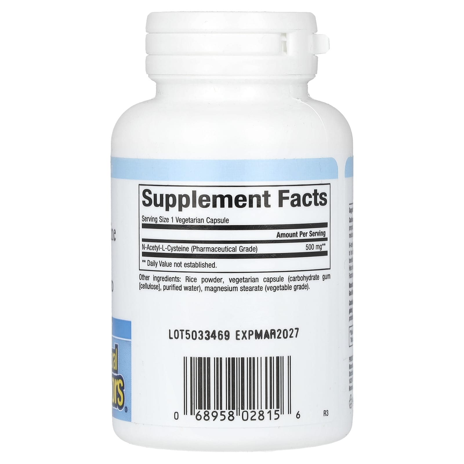 Natural Factors, NAC, N-Acetyl-L Cysteine, 500 mg, 90 Vegetarian  Capsules - Image 2