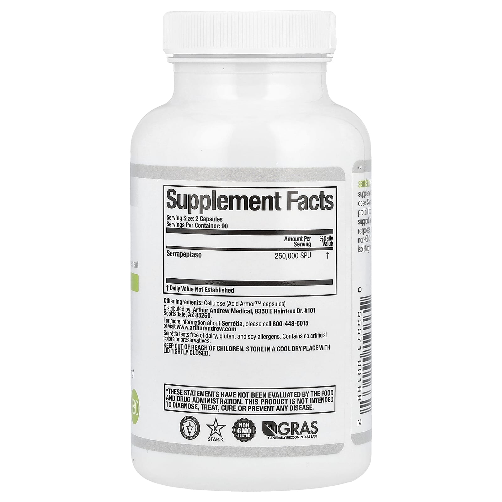 Pure Serrapeptase Supplement for Pain Relief and Sinus Health - Image 2