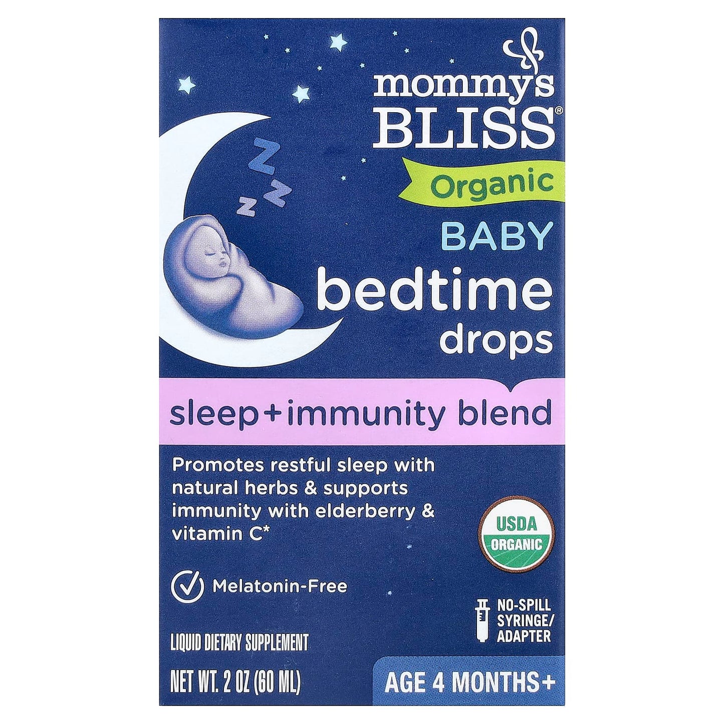 Mommy's Bliss, Organic Baby Bedtime Drops, Age 4 Months+, 2 oz (60 ml) - Image 1
