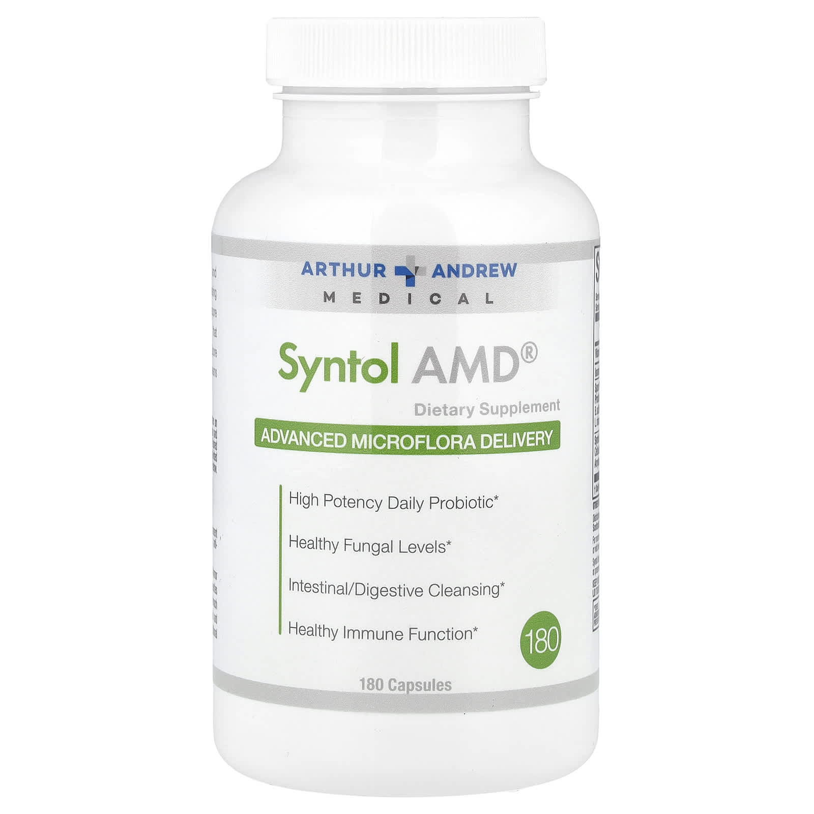 Arthur Andrew Medical Syntol AMD Advanced Microflora Delivery 180 Capsules - Image 1