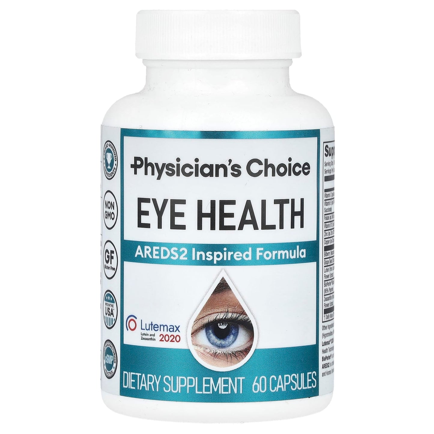 Physician's Choice, Eye Health, Areds2 Inspired Formula, 60 Capsules - Image 1