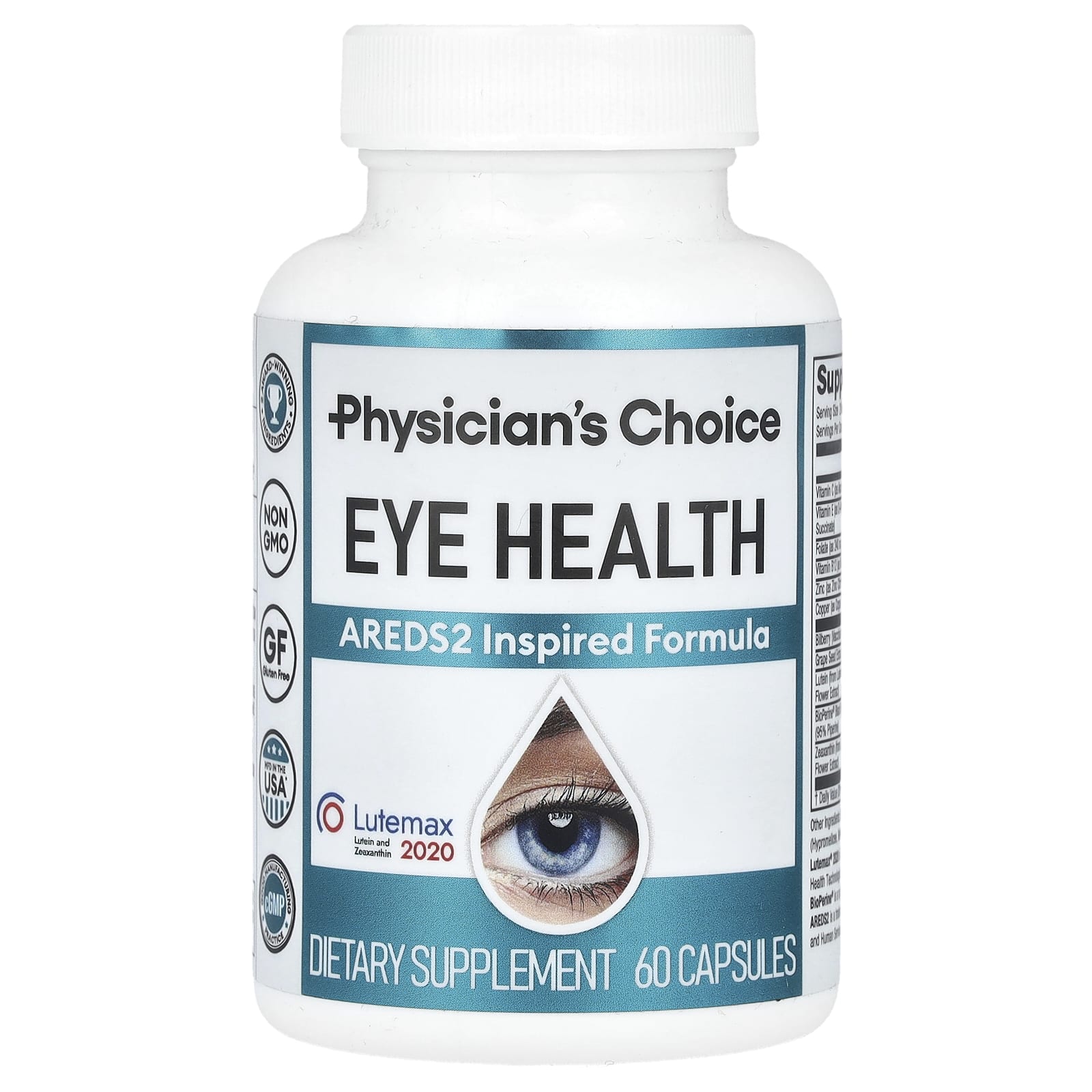 Physician's Choice, Eye Health, Areds2 Inspired Formula, 60 Capsules - Image 1