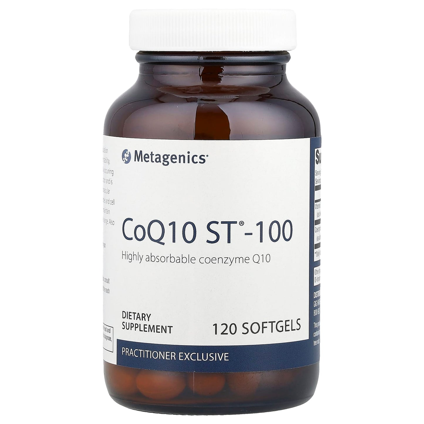 Metagenics, CoQ10 ST®- 100 , 120 Softgels - Image 1
