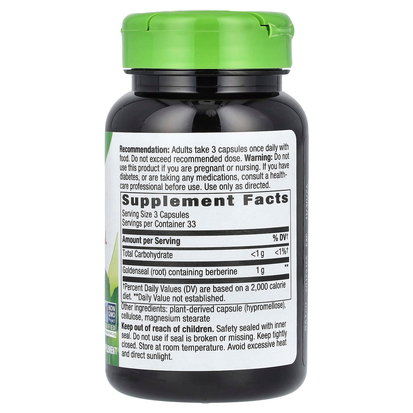 Nature's Way, Goldenseal Root, 100 Vegan Capsules (333 mg per Capsule) - Image 2