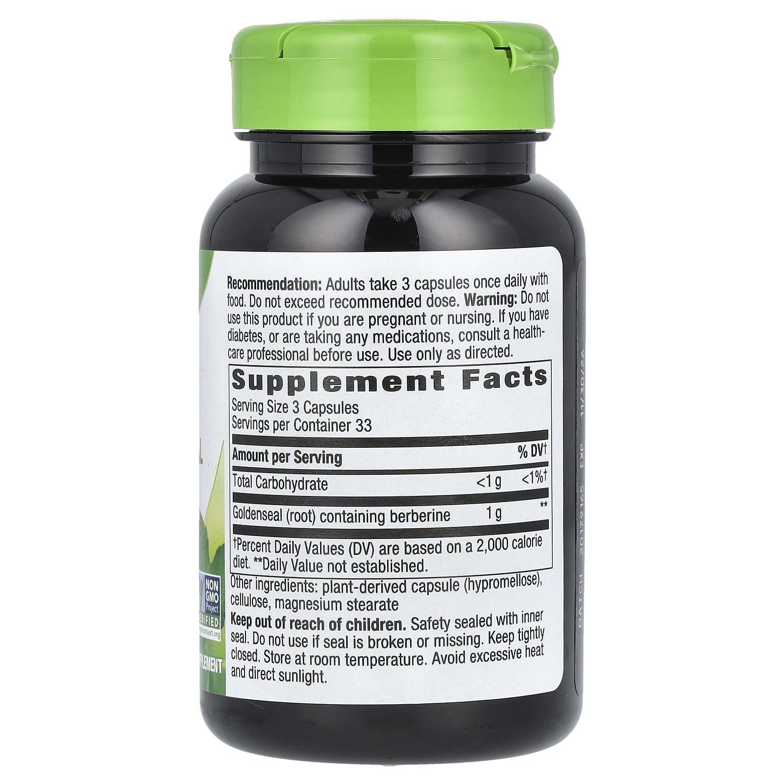 Nature's Way, Goldenseal Root, 100 Vegan Capsules (333 mg per Capsule) - Image 2