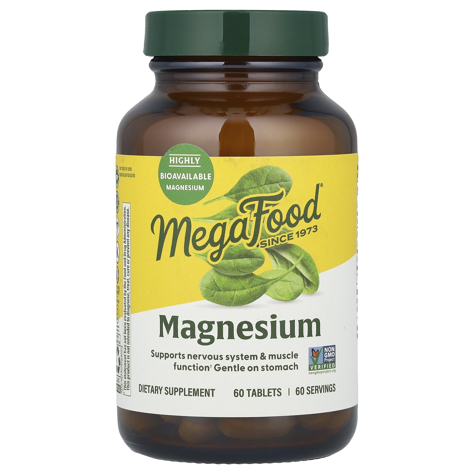 MegaFood, Magnesium, 60 Tablets - Image 1