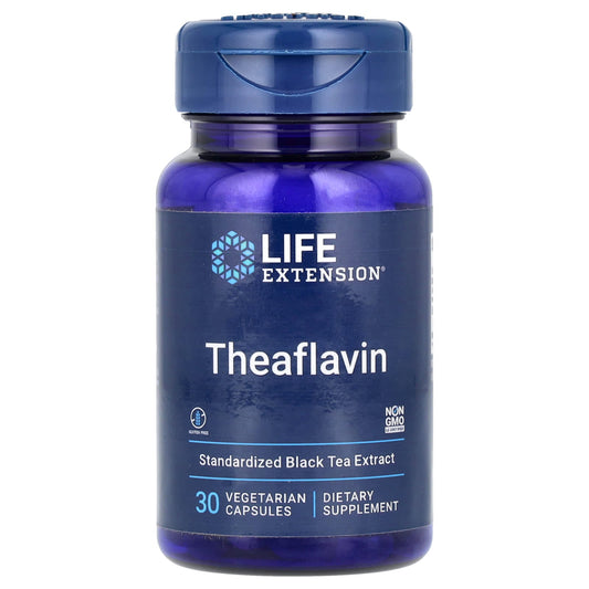 Life Extension, Theaflavin, Standardized Black Tea Extract, 30 Vegetarian Capsules (350 mg per Capsule) - Image 1
