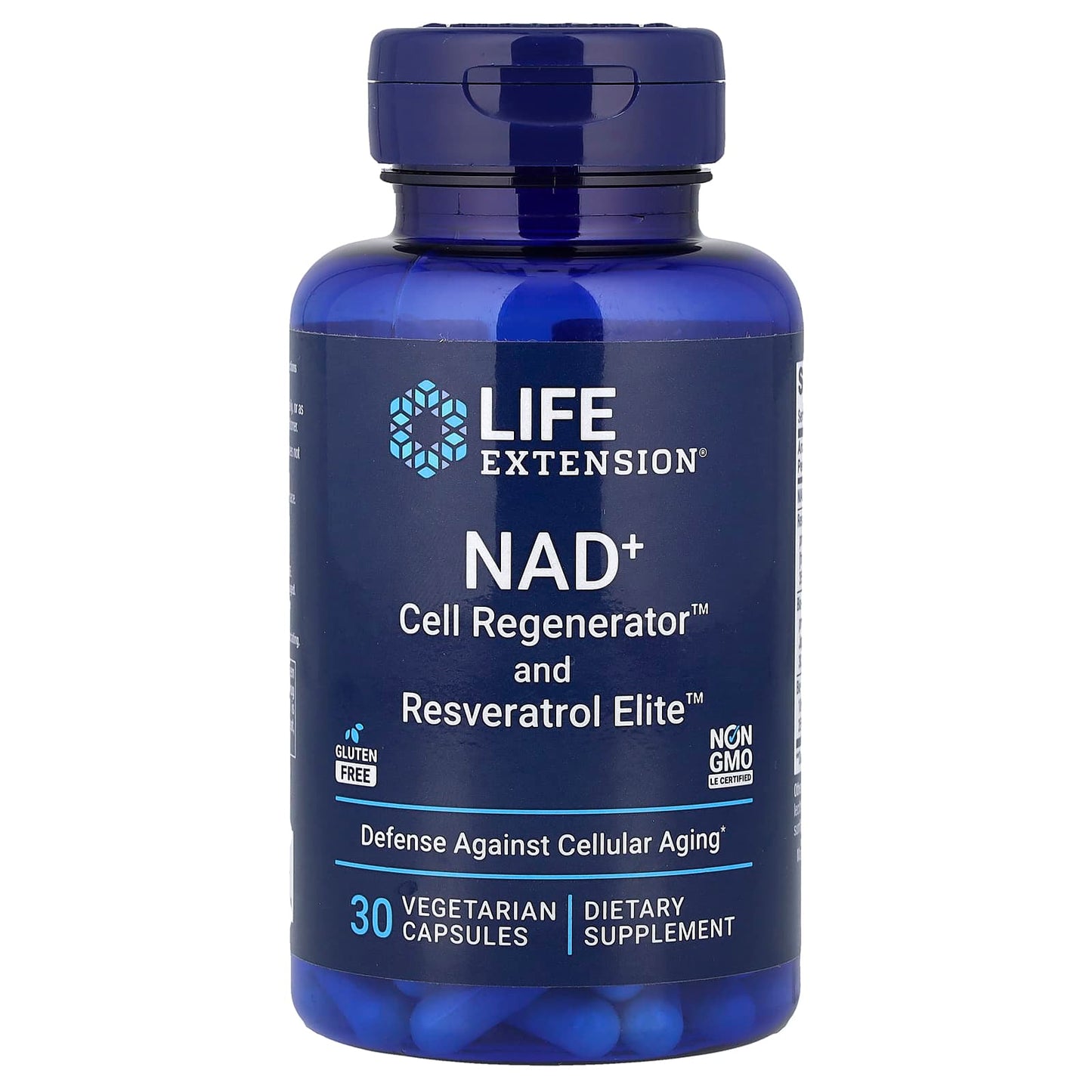 Life Extension, NAD+ Cell Regenerator™ and Resveratrol Elite™, 30 Vegetarian Capsules - Image 1