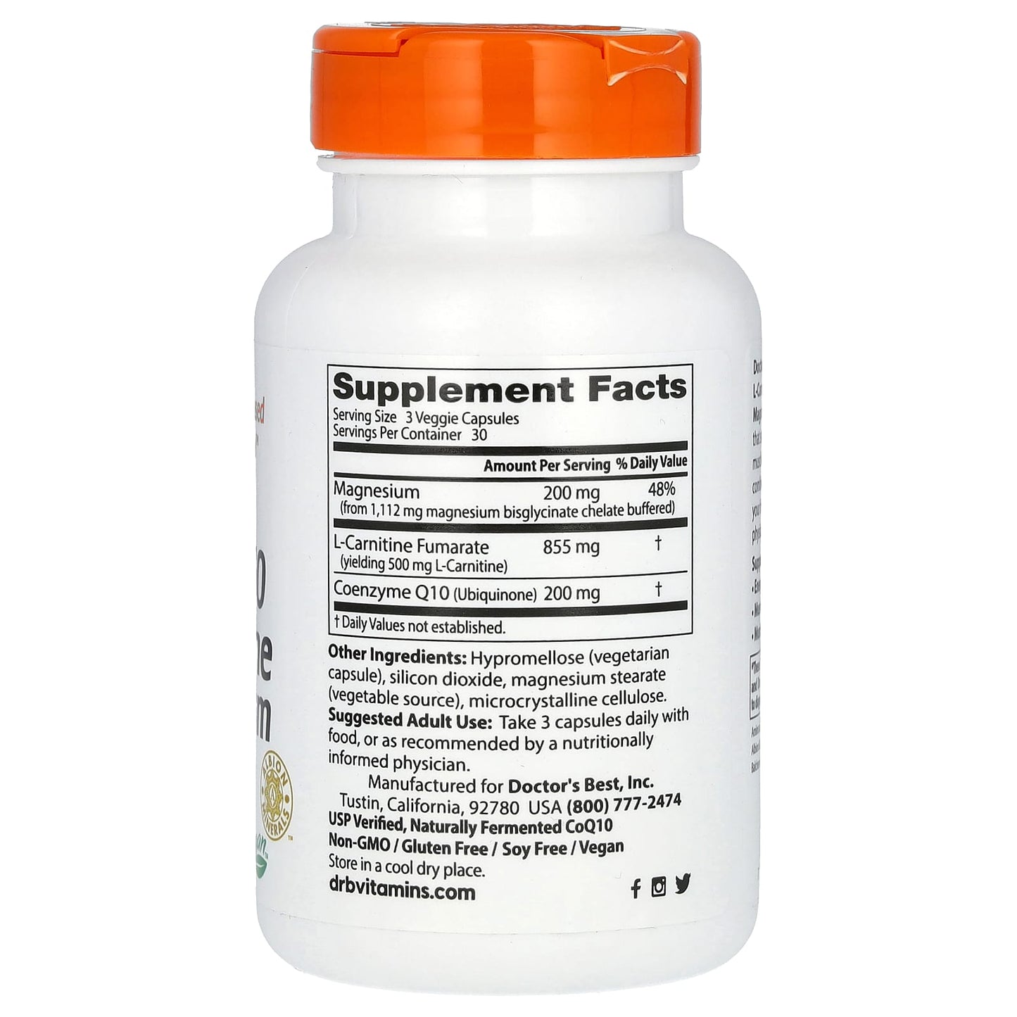 CoQ10 L-Carnitine Magnesium Supplement for Energy & Muscle Recovery - Image 2